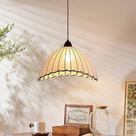 Wood Pendant Light Ambient Lighting View - OroDwell