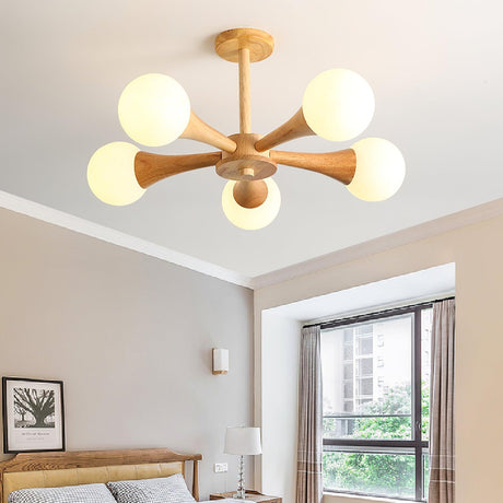 Wooden Pendant Lamp for Small Spaces and Entryways - OpalDwell
