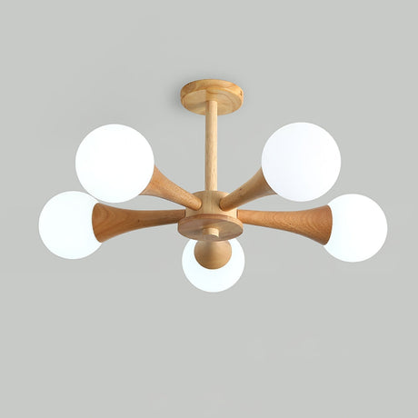 Wood Pendant Light Warm Attractive Lighting Accent - OpalDwell