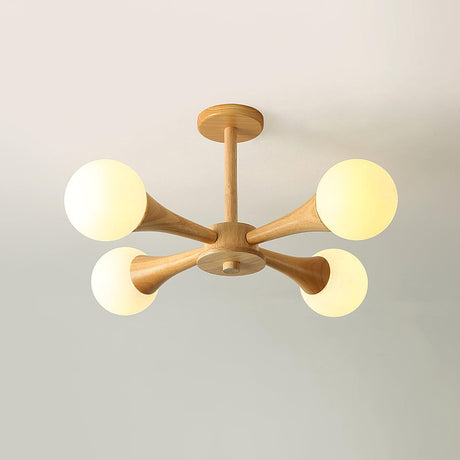 Wood Pendant Light Soft Ambient Glow for Living Room - OpalDwell