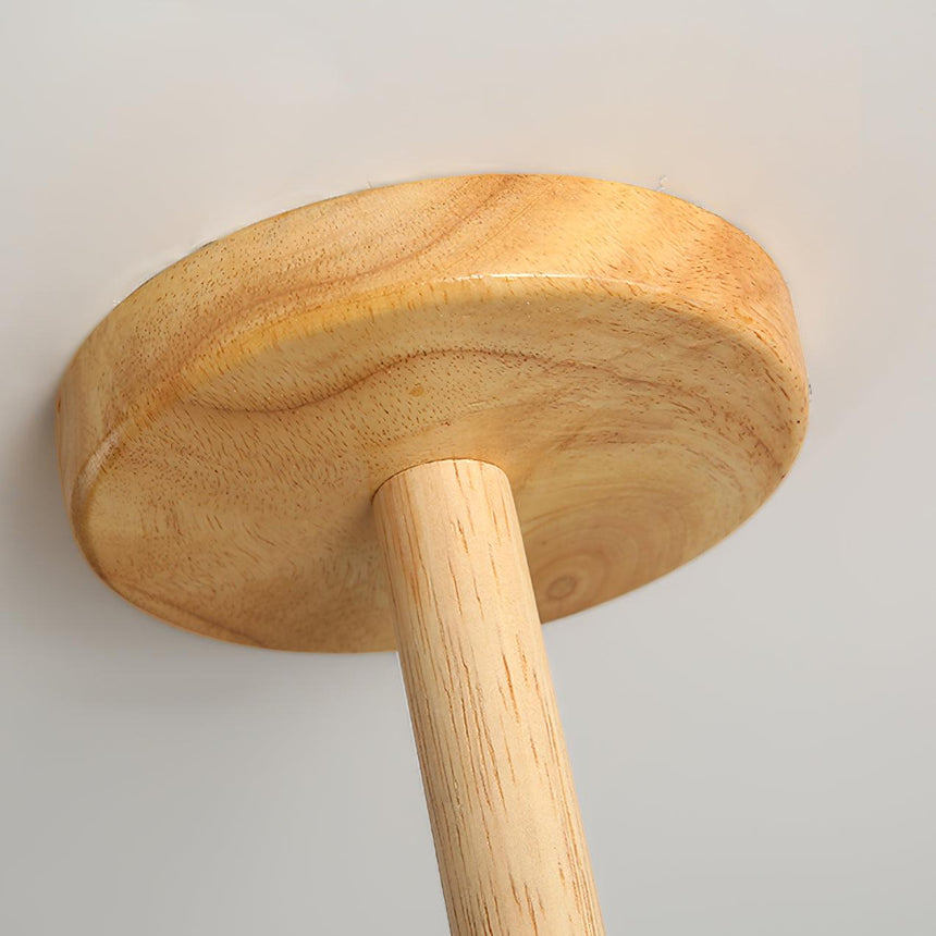 SylvaLume Pendant Lamp Close-Up Wood Finish Detail - OpalDwell