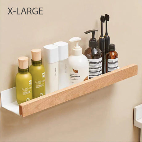 Bathroom wall shelf - aluminum storage construction