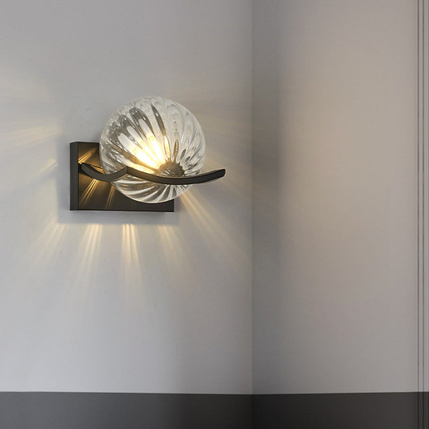 NovaLuxe Glass Wall Lamp for hallway | OroDwell