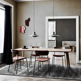 NovaLume Aluminum Pendant Light Full Fixture Front View - OpalDwell