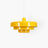 Solara Retro Orange Pendant Light iron and aluminum construction - OpalDwell