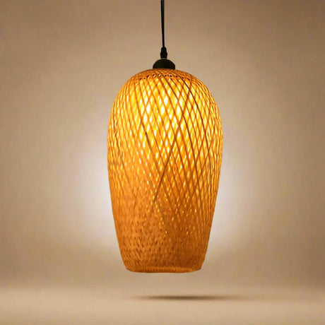 natural material pendant lighting fixture