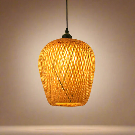 boho pendant lamp with organic silhouette