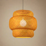 rattan ceiling light for nature-inspired decor
