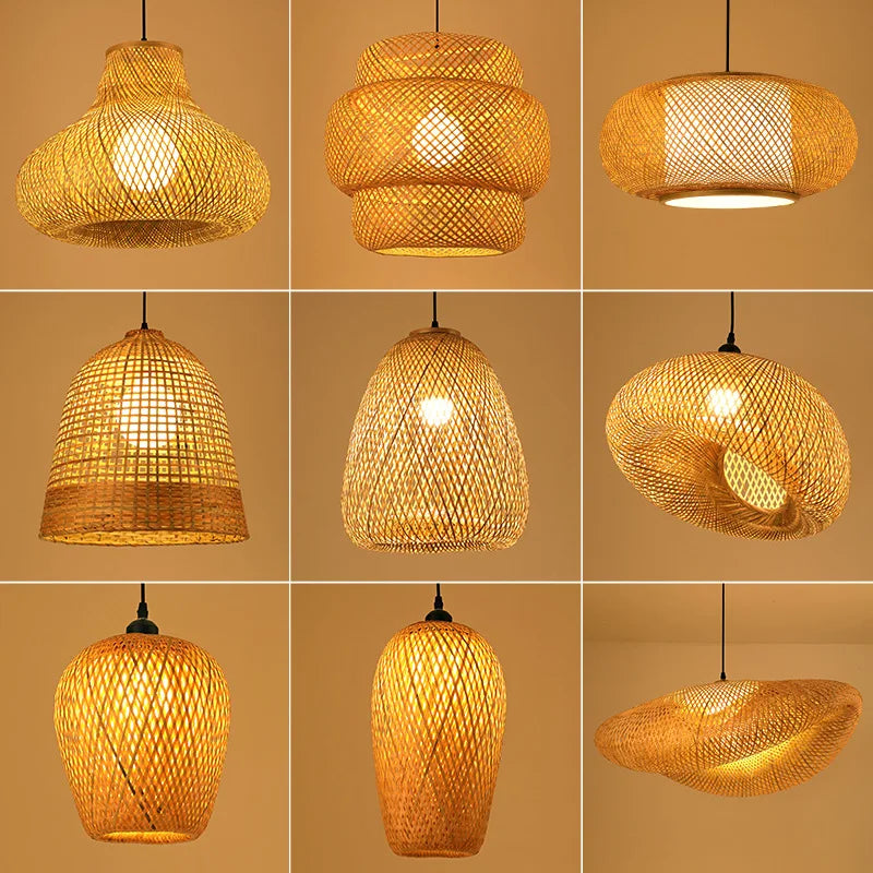 boho-inspired ceiling light fixture