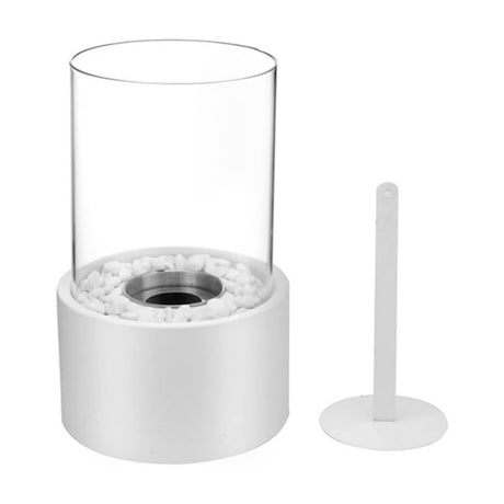 Glass oil lamp for outdoor patio decor