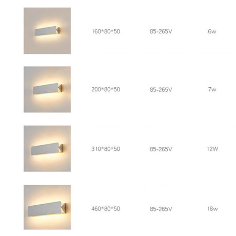 NovaLume Wall Lamp White Finish for Living Room Decor
