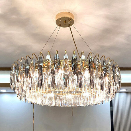 Crystal Chandelier Adjustable Height Design
