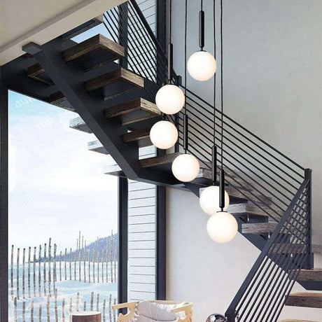 Metal Pendant Lamp Close-Up of Silhouette