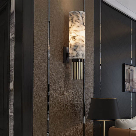 Marble Wall Lamp for Living Room Statement