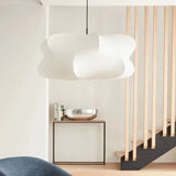 Silk and Iron Pendant Light for Bedroom