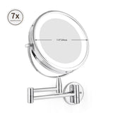 adjustable LED mirror for beauty routines