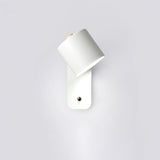 The white version seen at an angle, the head turned away from the wall plate