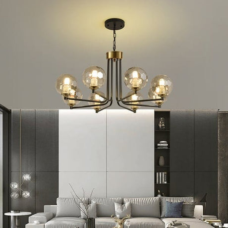 Brennan Glass Chandelier Warm Ambient Glow Accent Piece