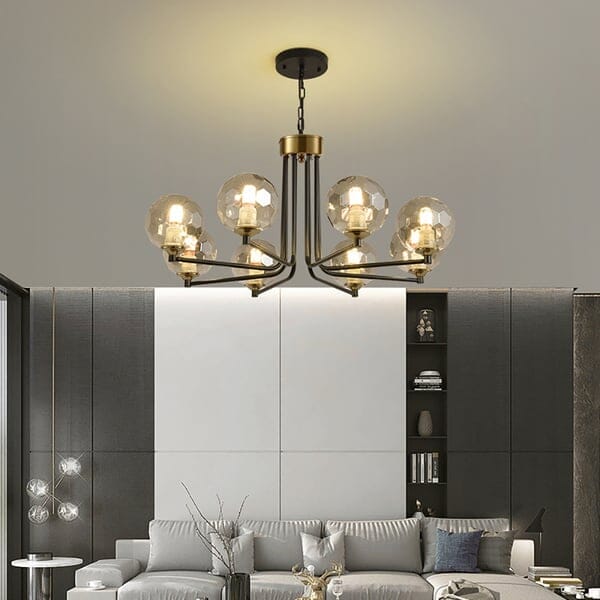 Brennan Glass Chandelier Warm Ambient Glow Accent Piece