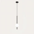 Glass pendant lamp cord and canopy detail