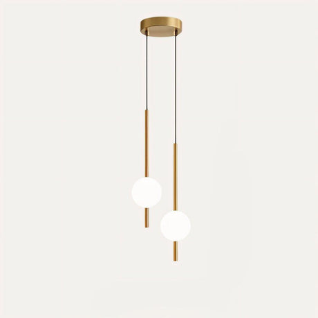 Glass pendant light Nordic style close-up view