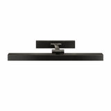 The same bar in black, plate and pivot finished to match the shade