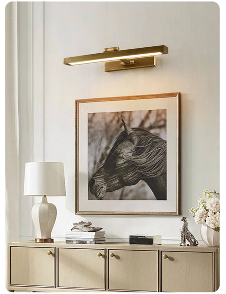 Vanity light in metal