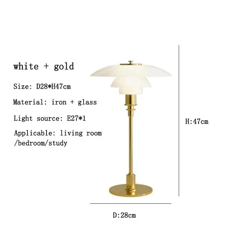 Asterin Art Deco Desk Lamp with Geometric Pattern