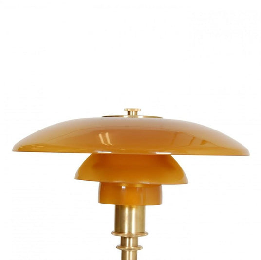 Art Deco Desk Lamp with Geometric Pattern