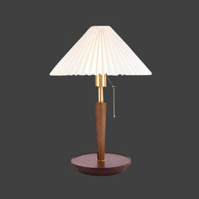 CedarGlow Wood Table Lamp for Bedroom and Office