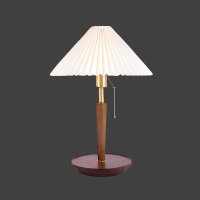 CedarGlow Wood Table Lamp for Bedroom and Office