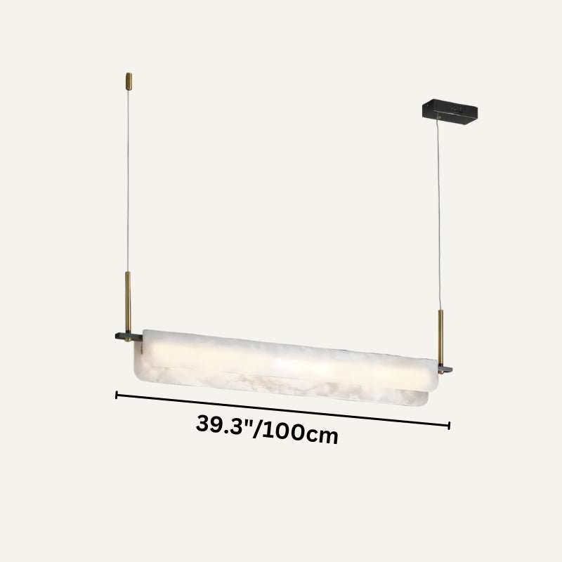 Dimension drawing of the single bar at 39.3 inches long