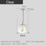 The clear 15 cm version drawn with its width and cord marked