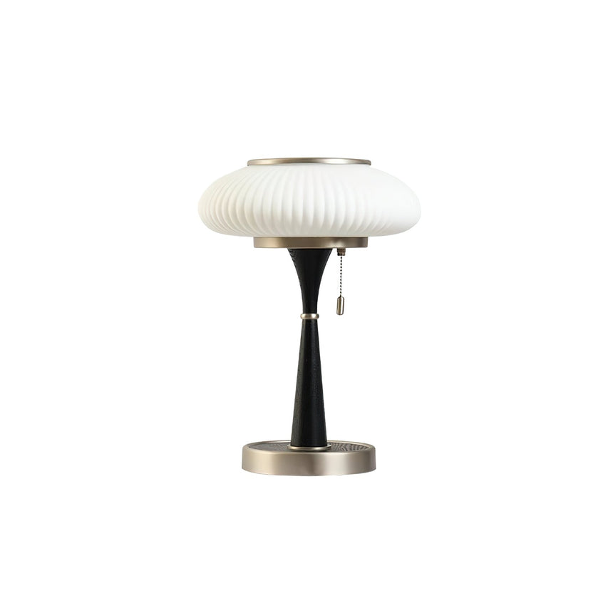 The white glass version on a nickel stem, seen front on