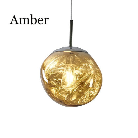 Retro LED Pendant Light in Rose Gold Finish
