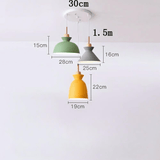 Metal Pendant Light – square painted design detail view | OroDwell