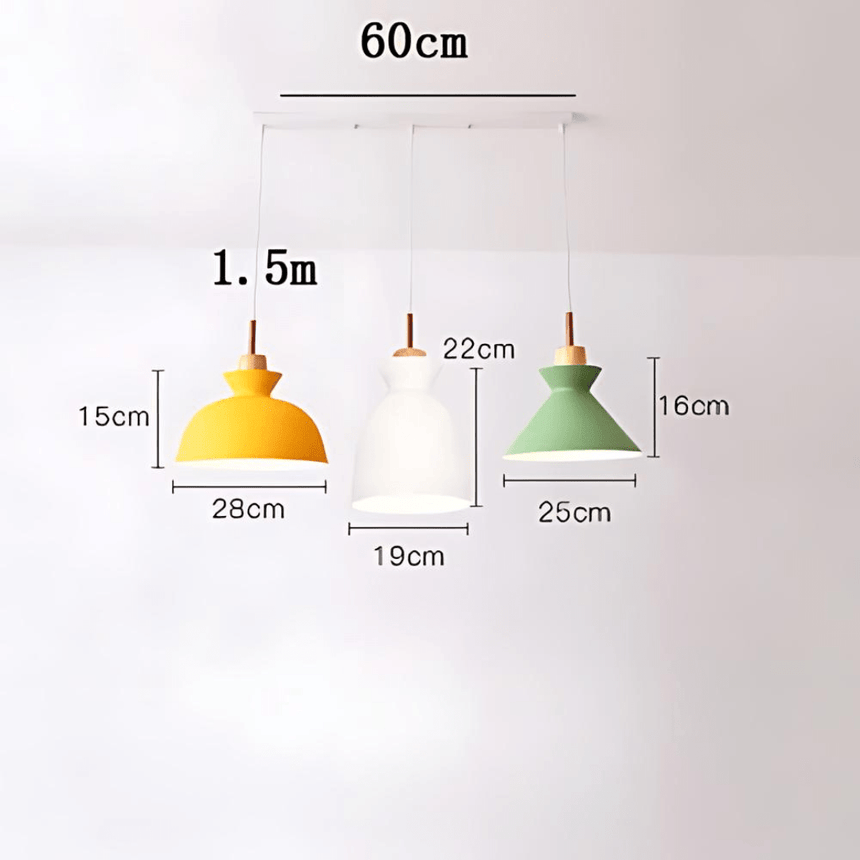 Metal Pendant Light with warm glow lighting – view 24 | OroDwell
