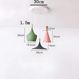 Brinley Metal Pendant Light dimensions and design detail – view 23 | OroDwell