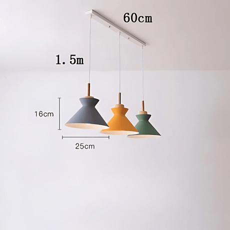Brinley Metal Pendant Light for dining room | OroDwell