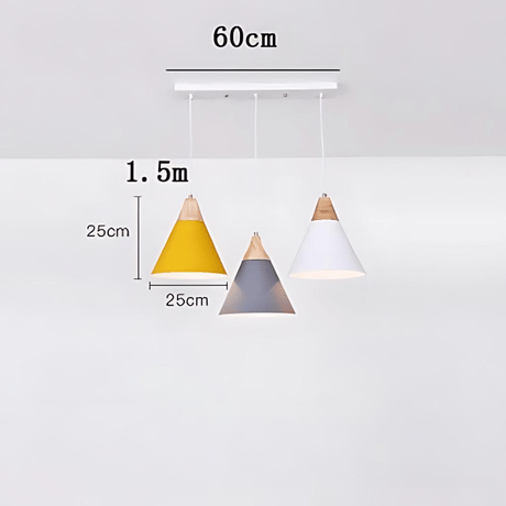 Metal Pendant Light with warm glow lighting | OroDwell