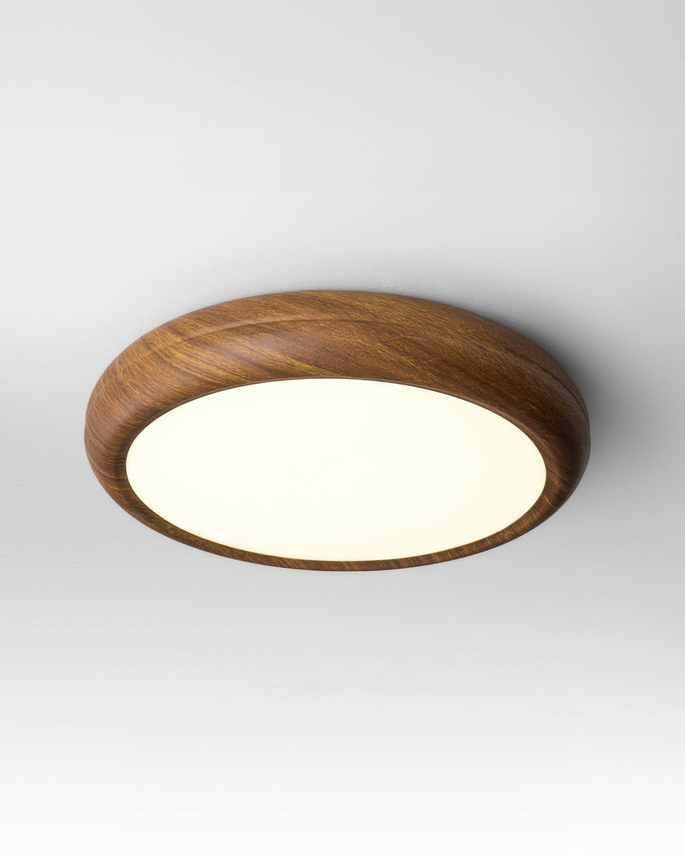 Walnut Ceiling Light with Full Spectrum Lighting for Bedroom