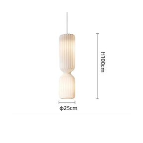 Dimension card for the 100 cm pleated pendant