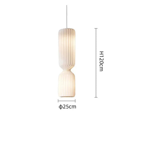 Dimension card for the 120 cm pleated pendant