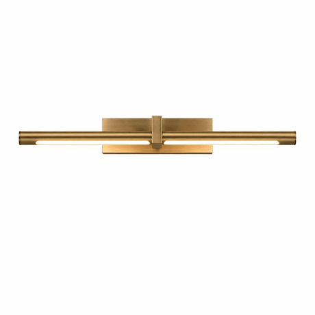 The twin bars seen level, the center block squared between them
