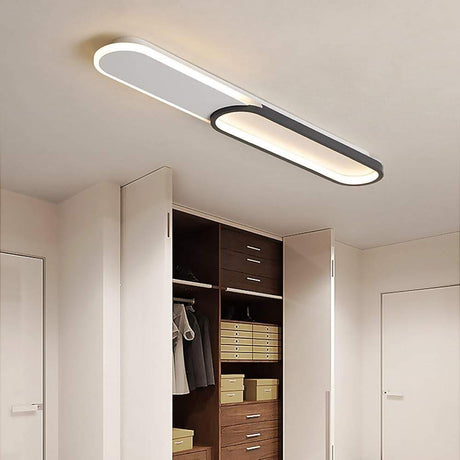Rectangular LED ceiling light for living room decor