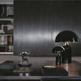 White table lamp cord and switch detail