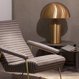 Sculptural table lamp cylinder cone hemisphere shape