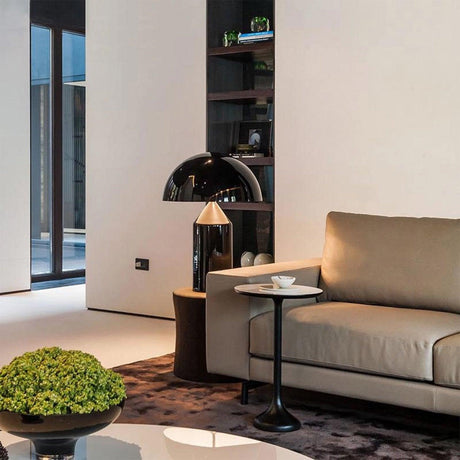 White table lamp for desktop and side table