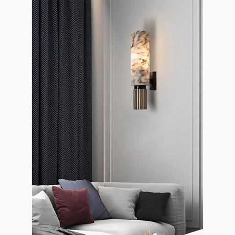 Energy-Efficient LED Marble Wall Sconce