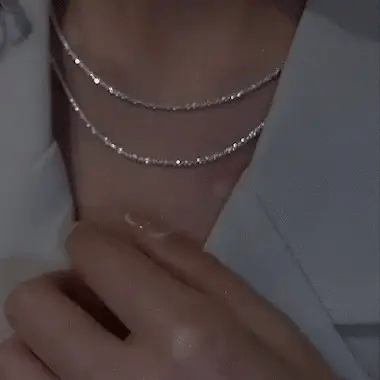 Lyssara Necklace Set Close-Up of Minimalist Pendant